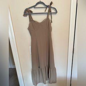 Forever 21 Woven Dress Olive Medium